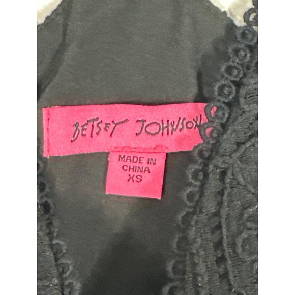 Betsey Johnson Black Spaghetti Strap Mini Dress - Picture 3 of 6